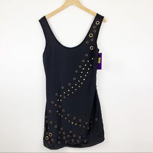 Sugarlips Dillards Shift Dress Studded Black